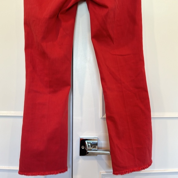 Anthropologie Pilcro Script Red High-Rise Crop Flare Jeans Size 26 - Picture 9 of 15